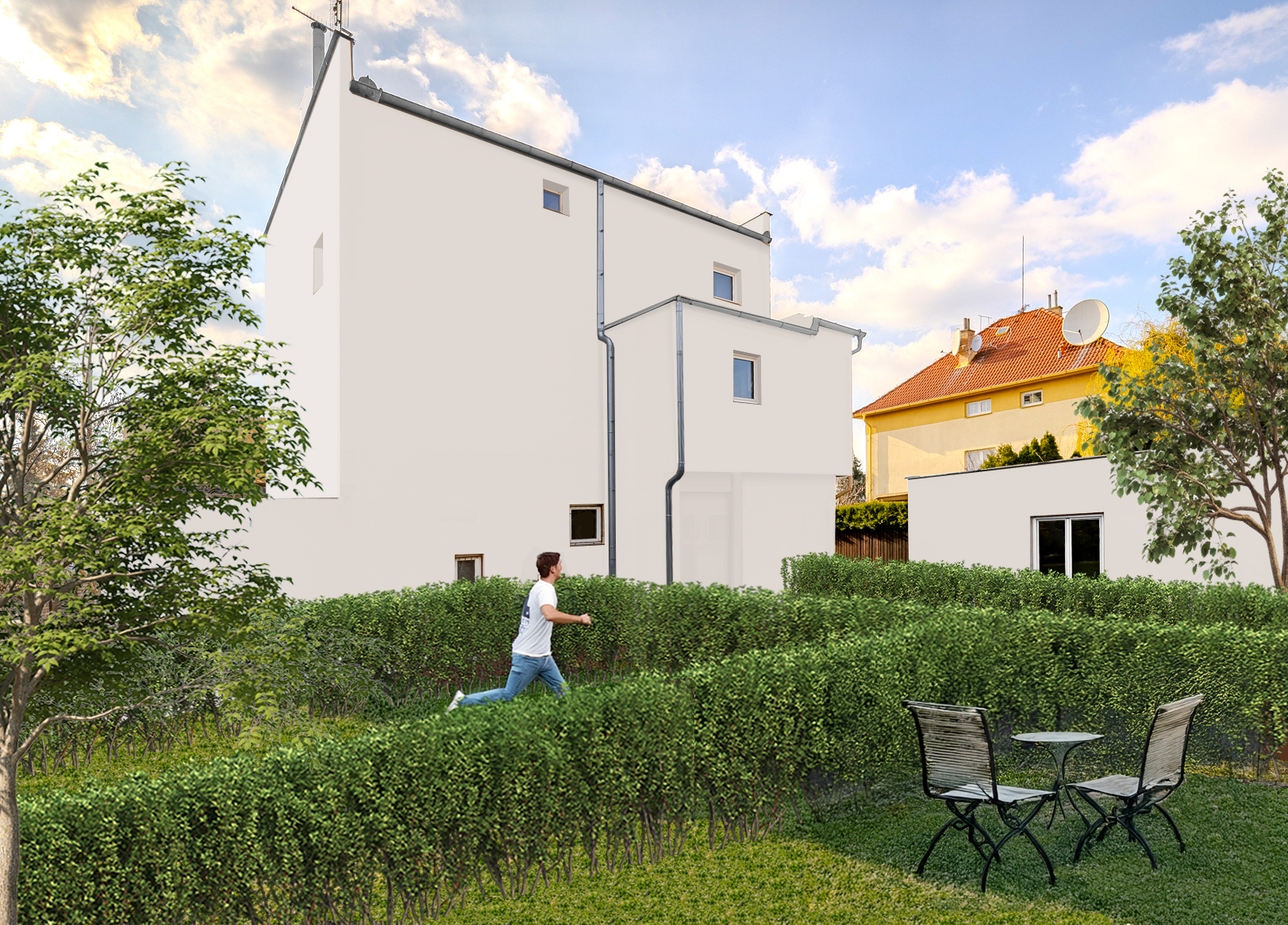 Společná zahrada s individuálním využitím